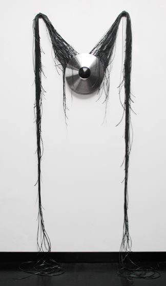 Fetish (17) 30” x 80” stainless steel, rubber, resin, l.e.d.s