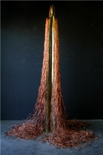 Flow (7) 60” x 98” brass, copper