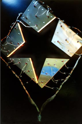 Geode (14) 53” x 60” plexiglas, stainless steel, lights, wire