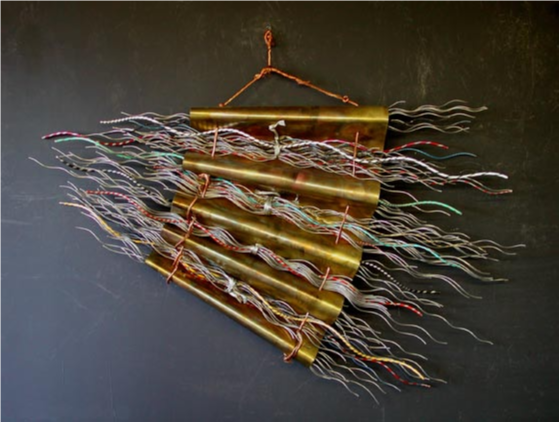 Quiver (11) 64” x 48” brass, aluminum, copper